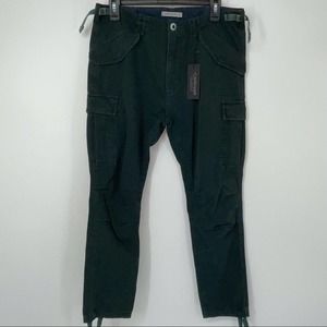 CARMAR BLACK CARGO STYLE ADJUSTABLE WAIST PANTS SIZE 10